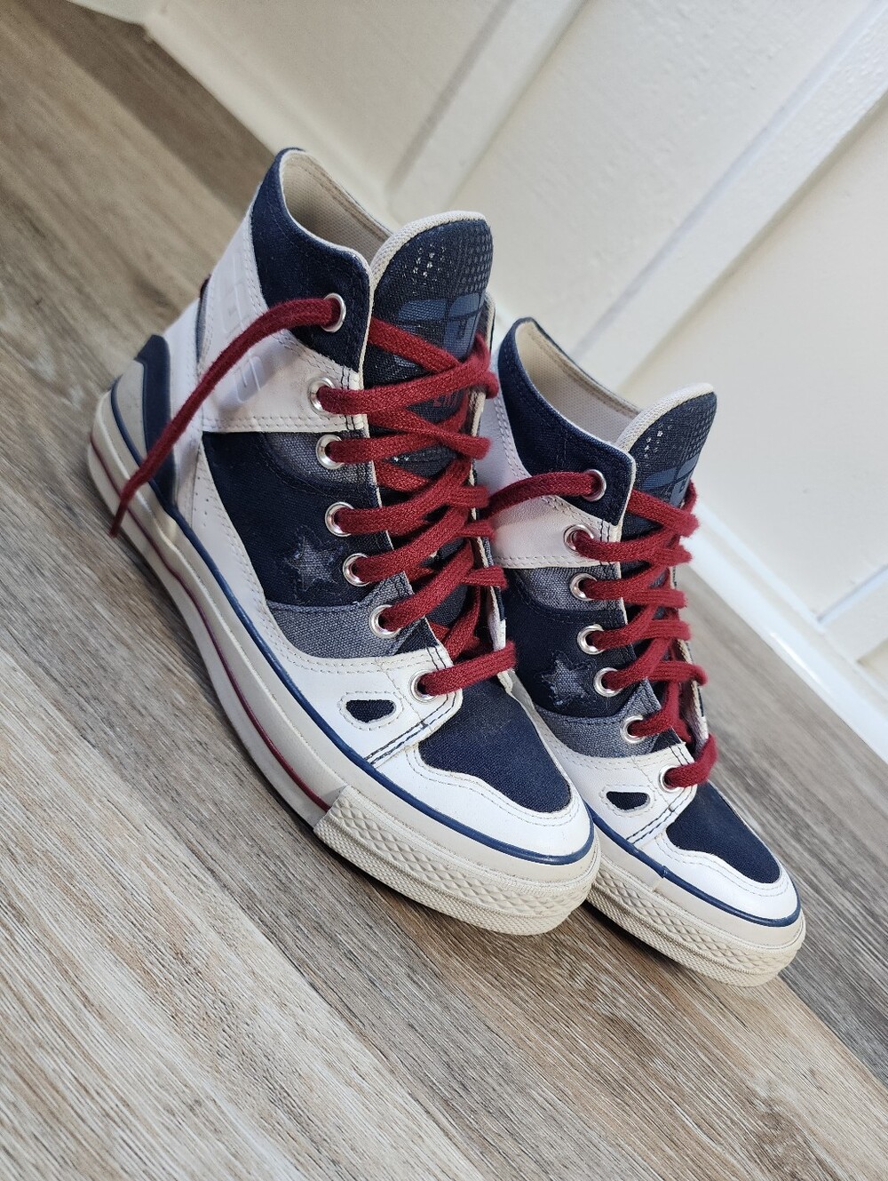 Converse Chuck E260 High sneakers Blue/White/Red Colorblock M6/W8